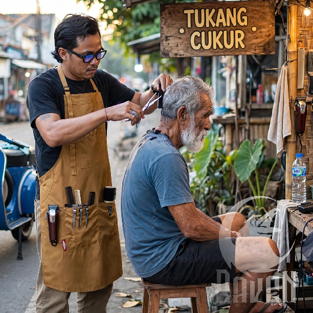 Tingkatkan Keprofesionalan Barbershop & Workshop Melalui Apron Custom